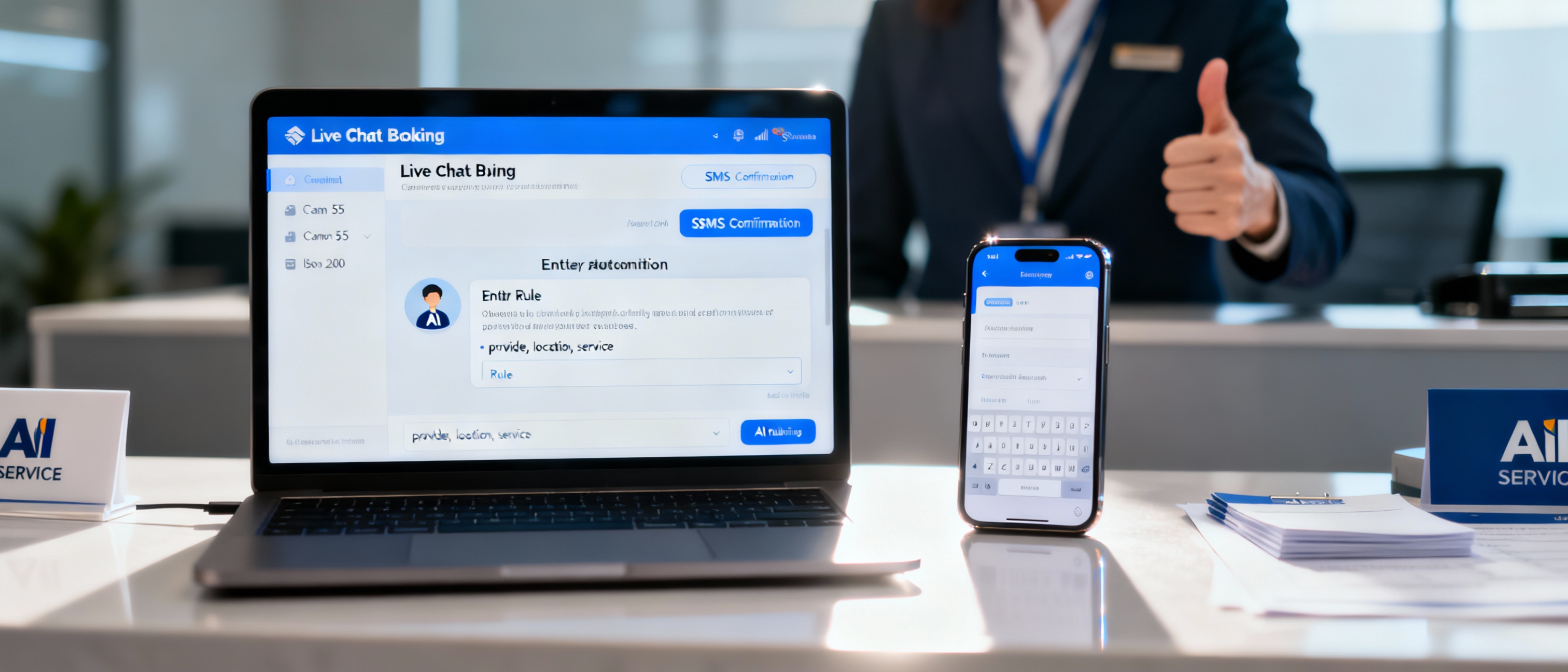 AI agents managing booking systems